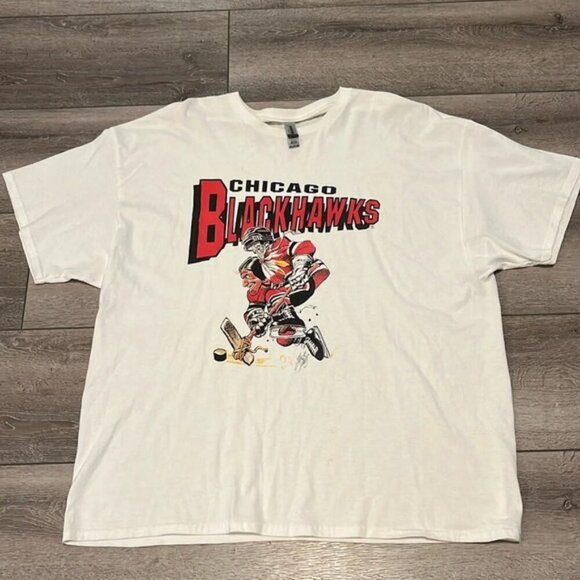 Chicago hockey Blackhawks Vintage Hockey T-Shirt Unisex 3XL - Picture 1 of 4